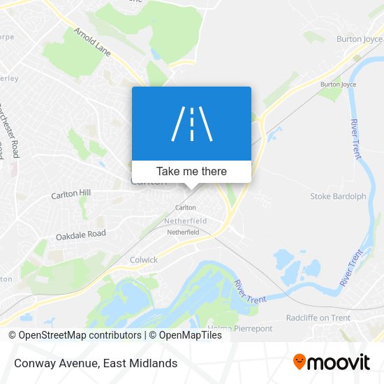 Conway Avenue map