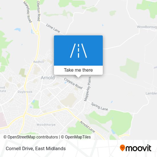 Cornell Drive map