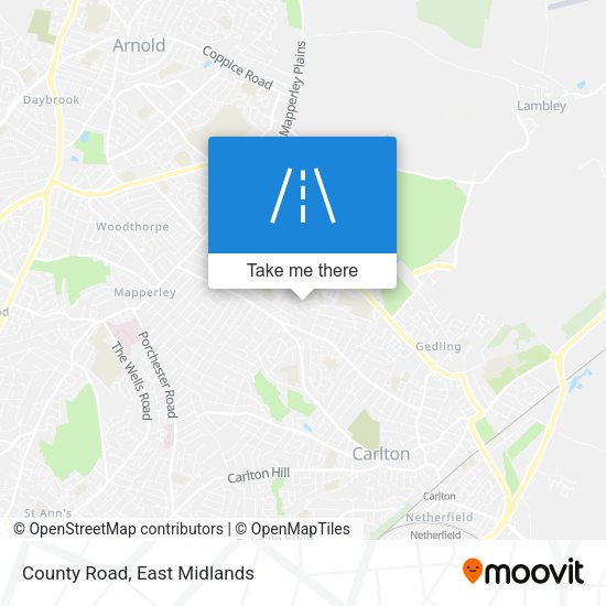 County Road map
