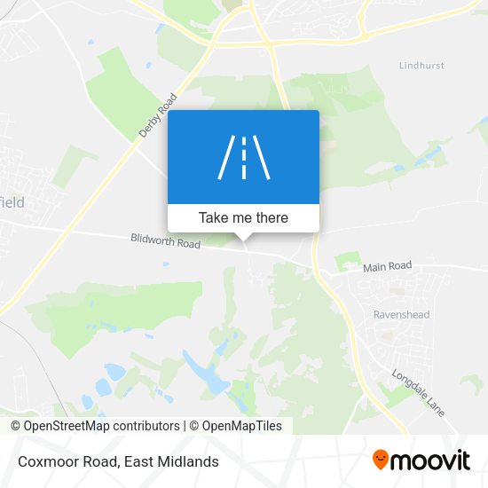 Coxmoor Road map