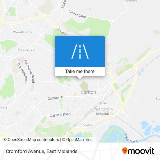 Cromford Avenue map