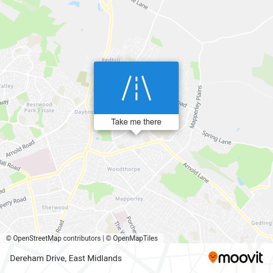 Dereham Drive map