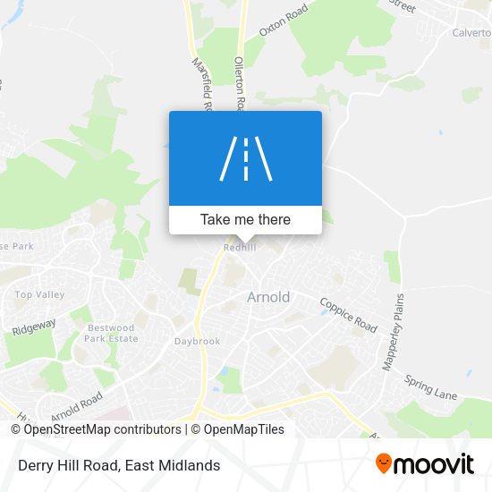 Derry Hill Road map