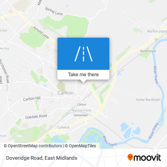 Doveridge Road map