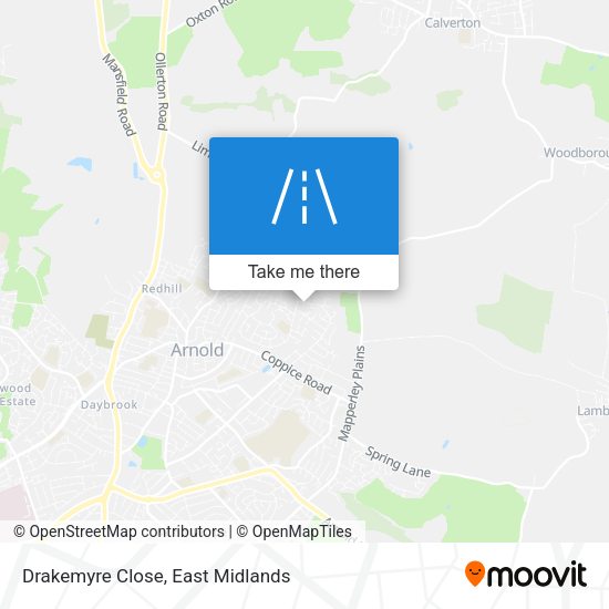 Drakemyre Close map