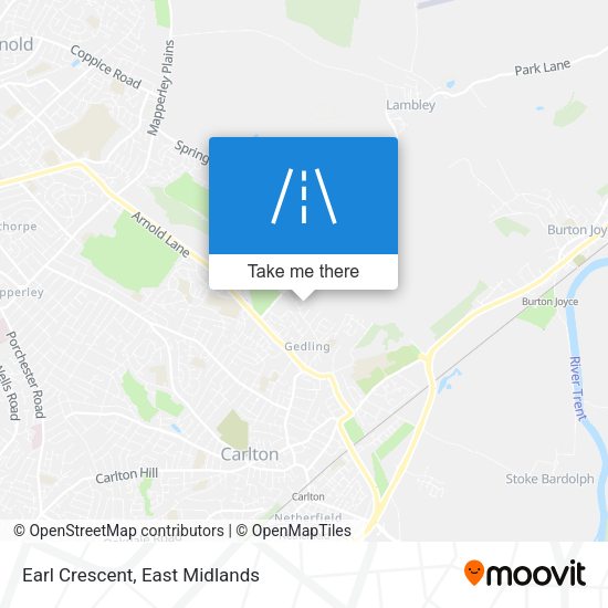 Earl Crescent map