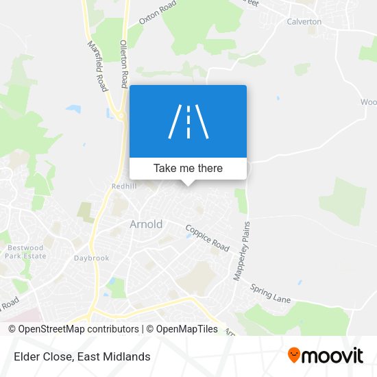 Elder Close map