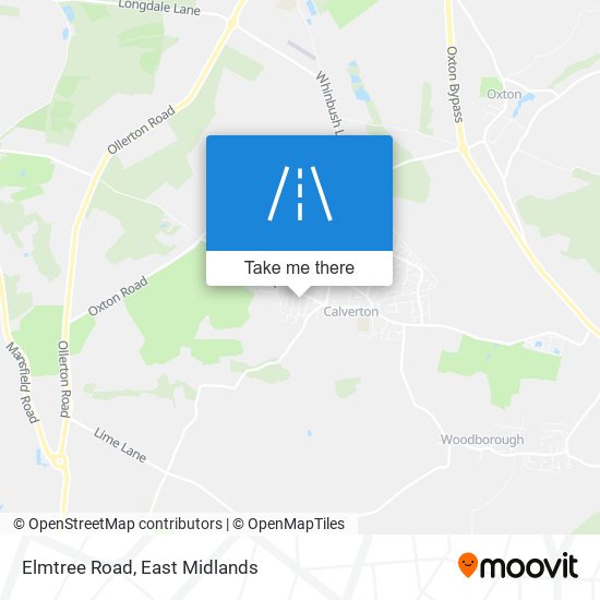 Elmtree Road map