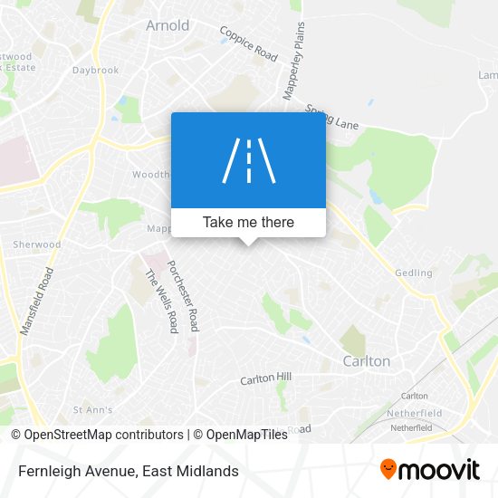 Fernleigh Avenue map