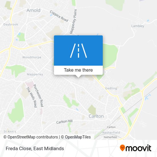 Freda Close map