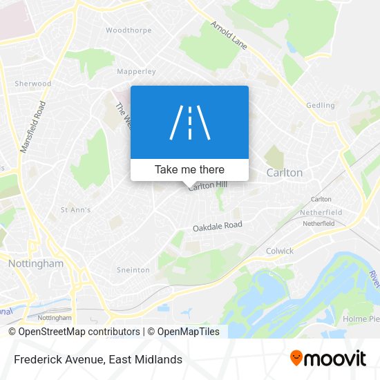 Frederick Avenue map