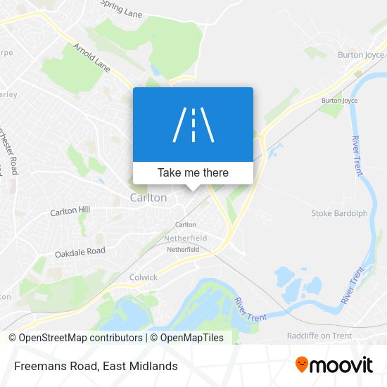 Freemans Road map