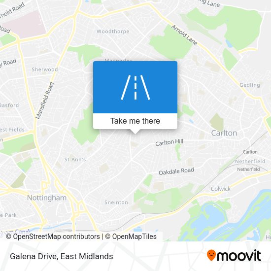 Galena Drive map