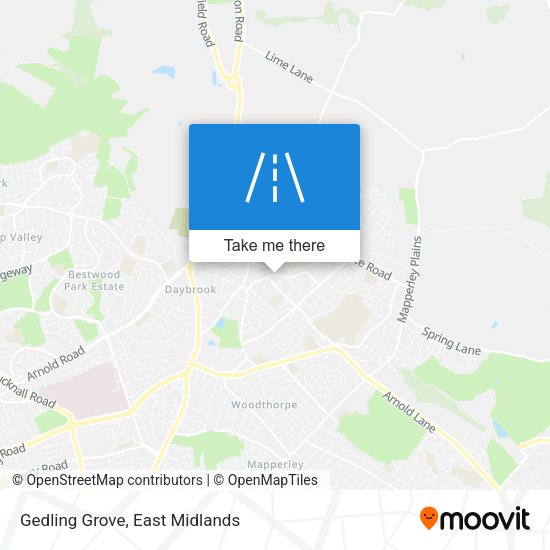 Gedling Grove map