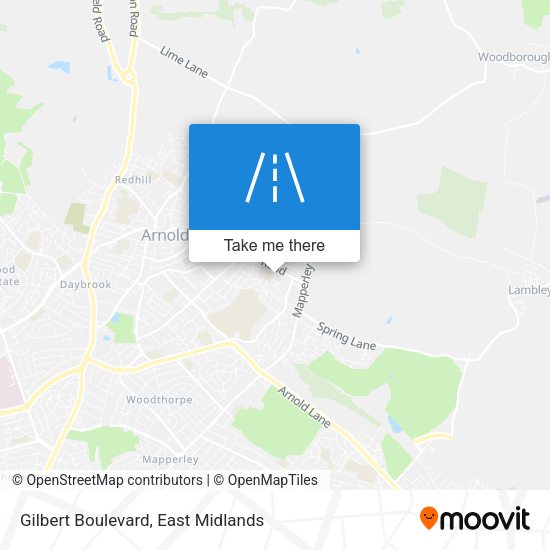 Gilbert Boulevard map