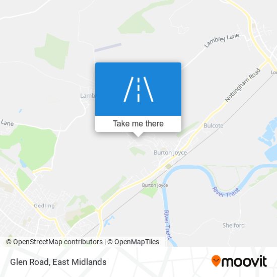 Glen Road map