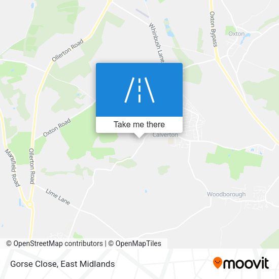 Gorse Close map
