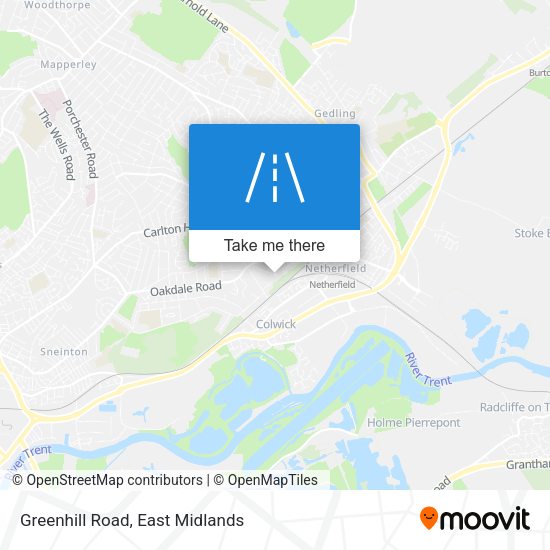 Greenhill Road map