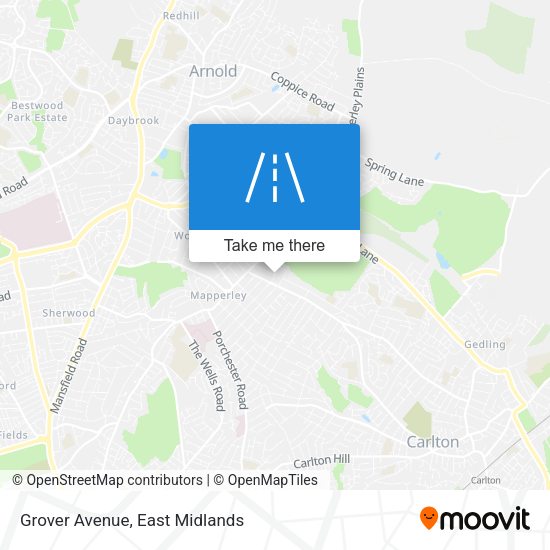 Grover Avenue map