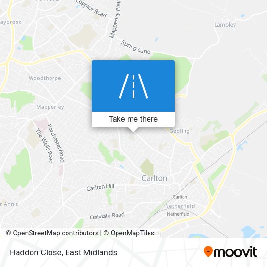 Haddon Close map