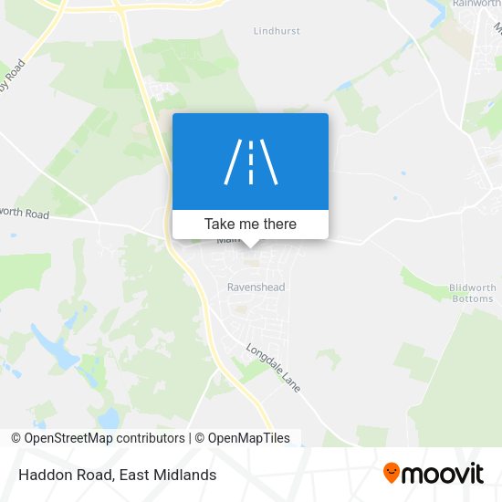 Haddon Road map