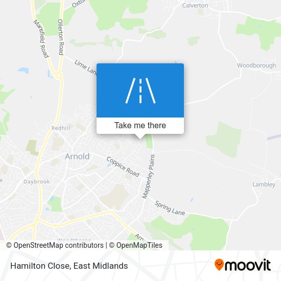 Hamilton Close map