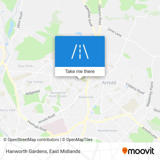 Hanworth Gardens map