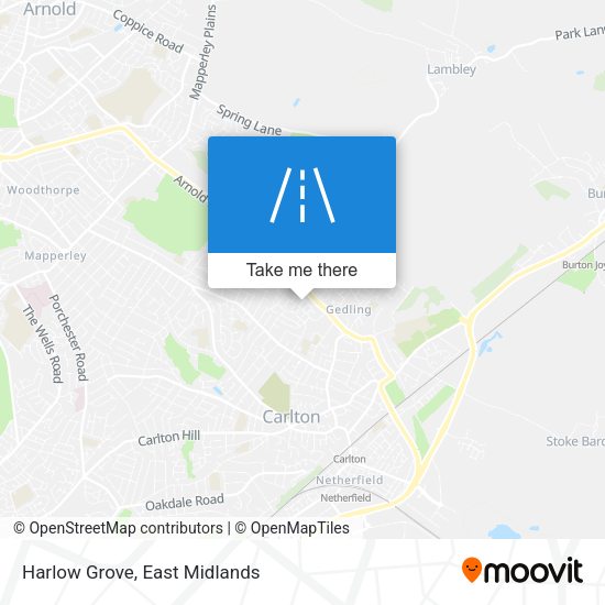 Harlow Grove map