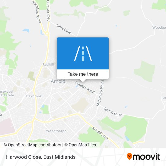 Harwood Close map