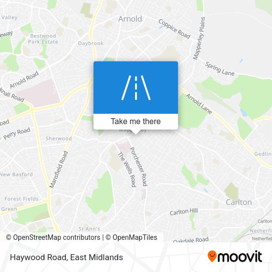 Haywood Road map
