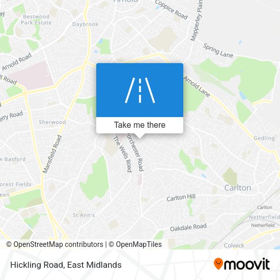 Hickling Road map
