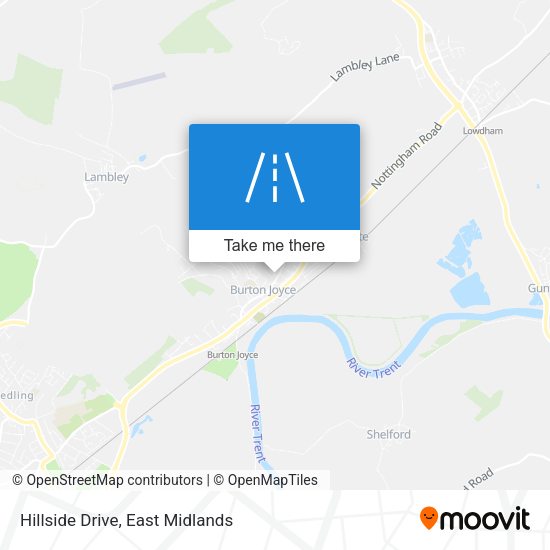 Hillside Drive map