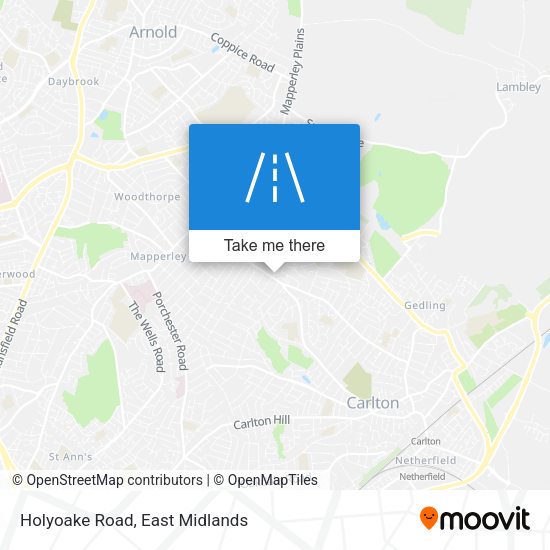 Holyoake Road map