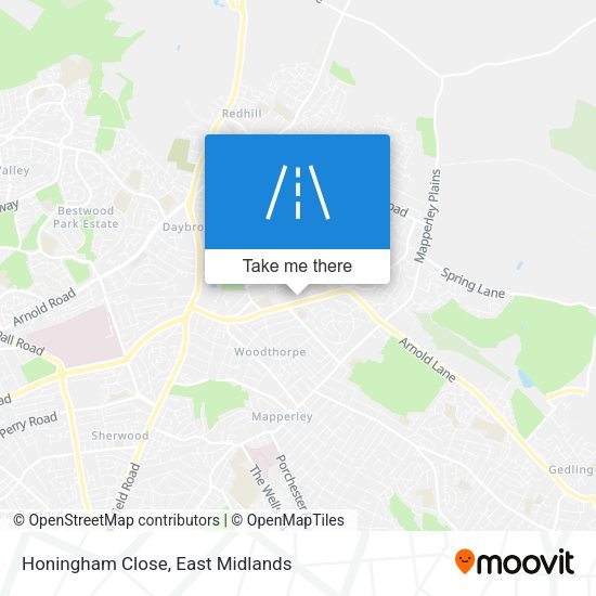 Honingham Close map