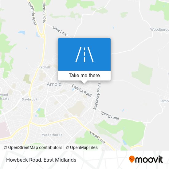 Howbeck Road map