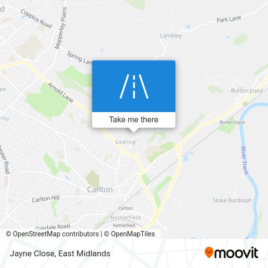 Jayne Close map