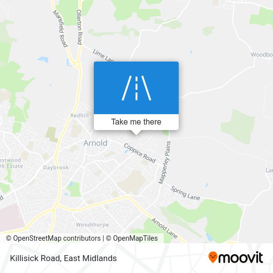 Killisick Road map
