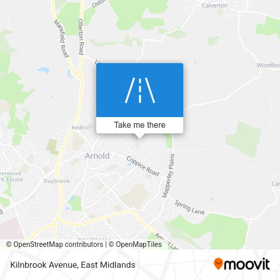 Kilnbrook Avenue map