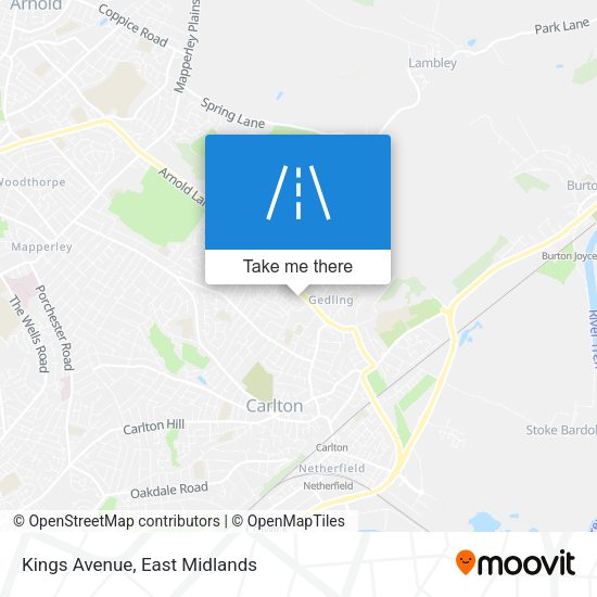 Kings Avenue map