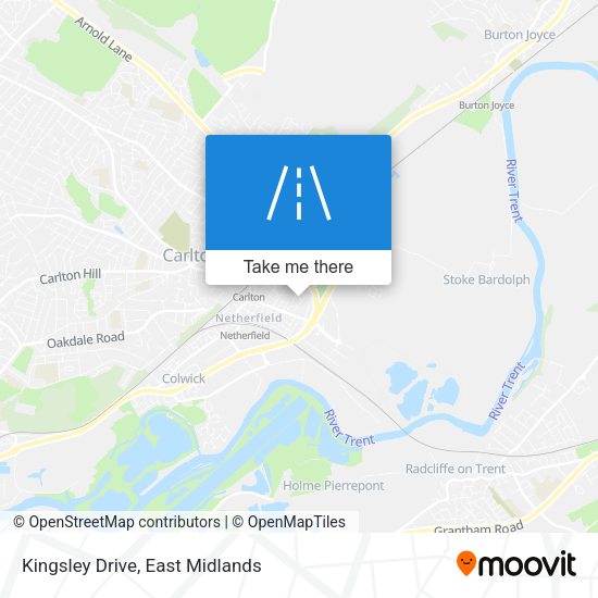 Kingsley Drive map