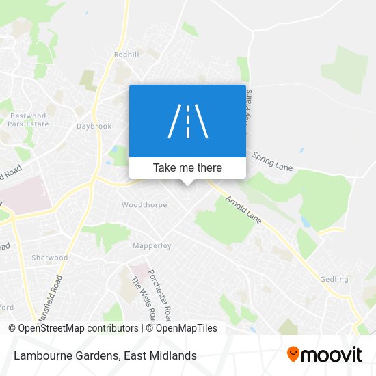 Lambourne Gardens map