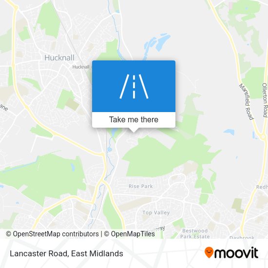 Lancaster Road map