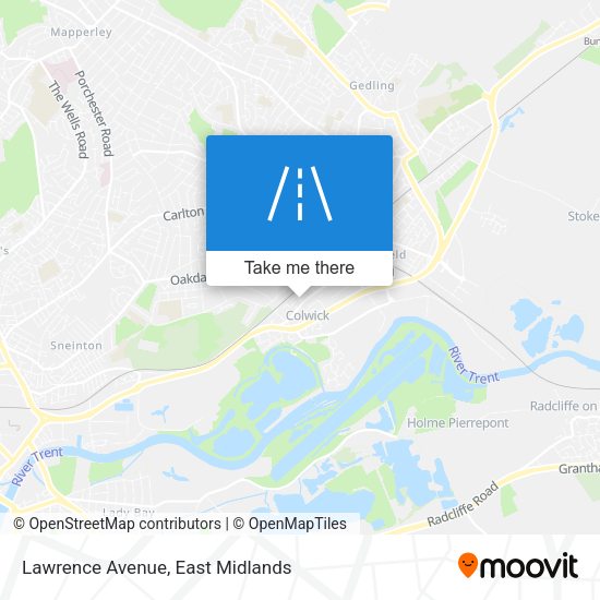 Lawrence Avenue map