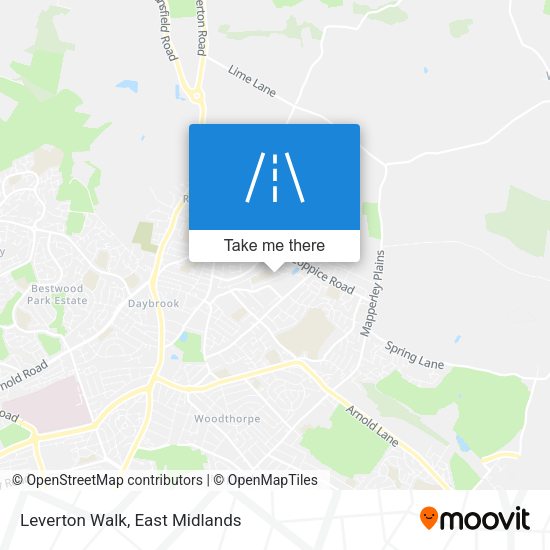 Leverton Walk map