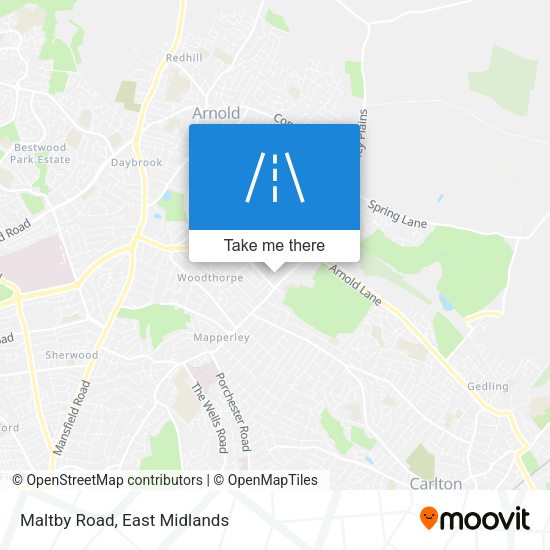 Maltby Road map