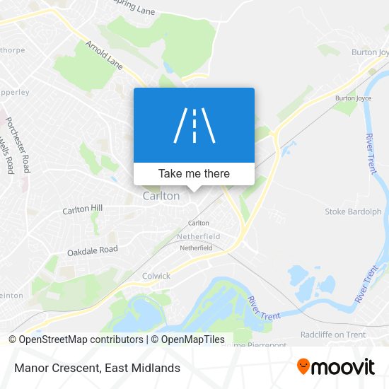 Manor Crescent map