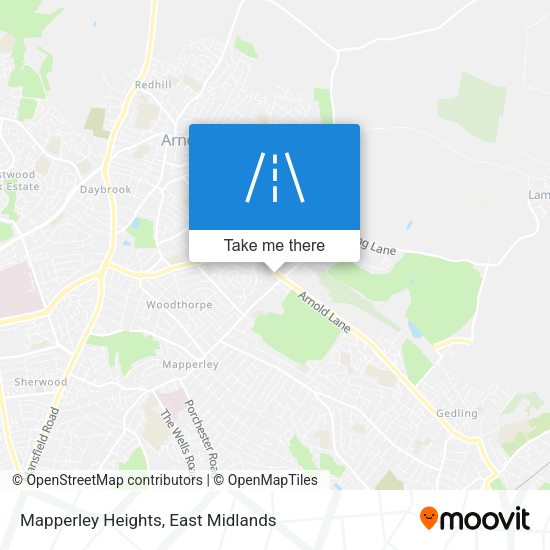 Mapperley Heights map