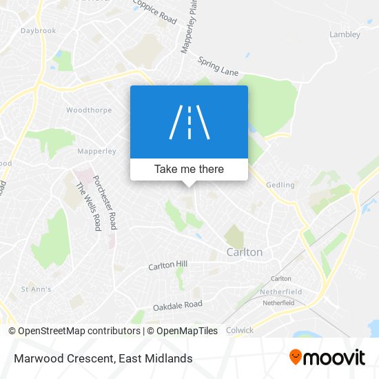 Marwood Crescent map