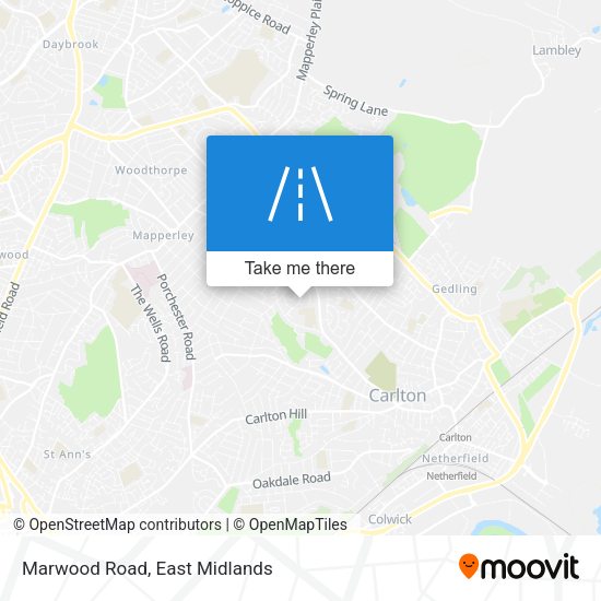 Marwood Road map