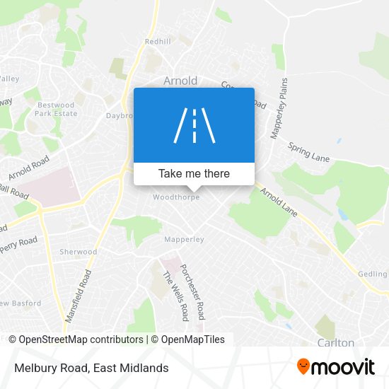 Melbury Road map